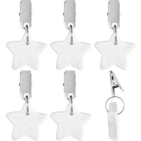 6 poids étoile métal – clips couverture – décoration table pique-nique – plein air – forme festive/stable (1/5)