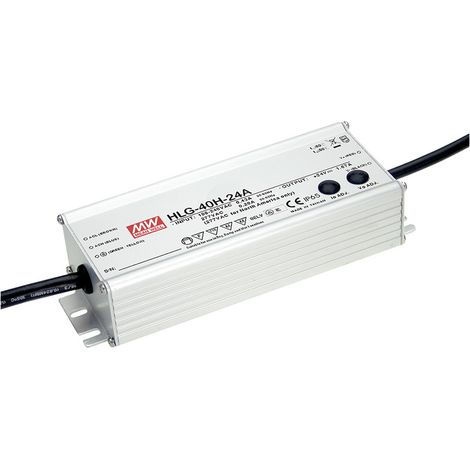 MEAN WELL HLG-40H-24A LED-Treiber, LED-Trafo Konstantspannung, Konstantstrom 40 W 1.67 A 24 V/DC PF
