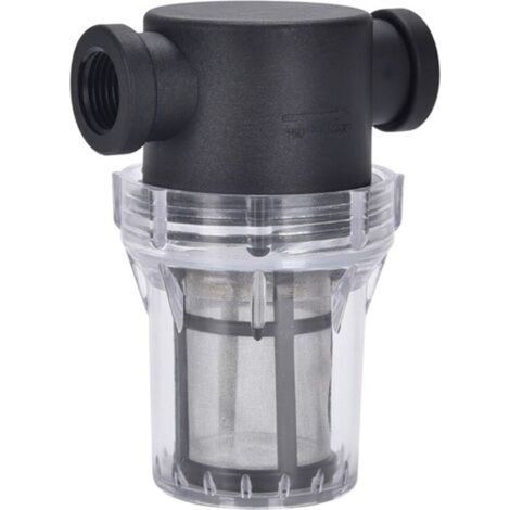 Accessoires pour nettoyeur haute pression, filtre à eau, filtre à tuyau fileté G1/2, couvercle en nylon PA66, bol en PC, maille en acier inoxydable 304 (filtre à eau femelle 80) (1/5)