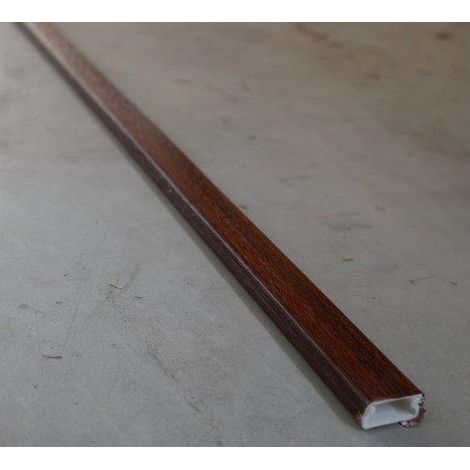 Moulure 20x10mm finition bois acajou – Couvercle à visser – Vendu au mètre linéaire – Pour bois dur et teck – Protec