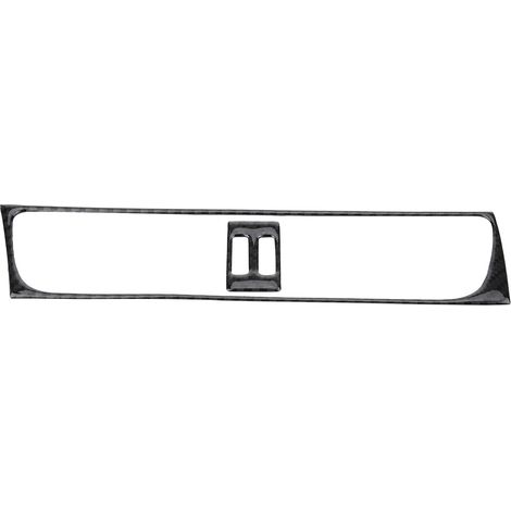 Baguette décorative en fibre de carbone pour le cadre de la grille d'aération de la console centrale des Audi A4 (B8) 2007-2016 (1/5)