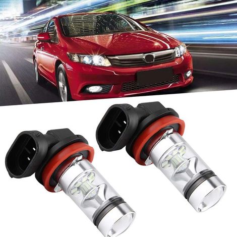 2x H8 H11 8000K Gletscherblau 100W LED-Autolampen Leistungsstarkes Nebelscheinwerfer-Set (1/5)
