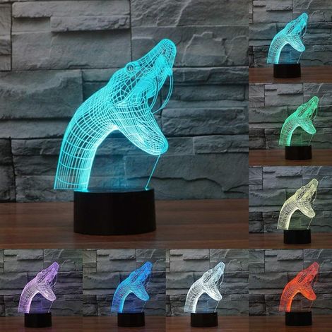3D-Schlangen-Tischlampe, 7-farbiges USB-LED-Nachtlicht, Weihnachtsgeschenk (1/5)