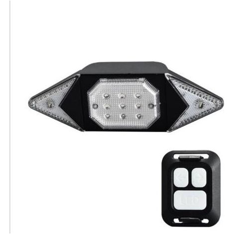 Eclairage de sécurité Feux de vélo arrière, Chargement USB, Télécommande sans fil, Clignotants (1/5)