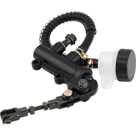 Maître-cylindre de frein hydraulique à pédale arrière avec réservoir, système hydraulique complet pour moto ATV dirt bike (1/5)