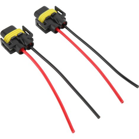 2 Stück Nebelscheinwerferstecker, gute Stabilität, klein, tragbar, hitze- und korrosionsbeständig, Nebelscheinwerferfassungen, Kabel für Automobile (1/5)