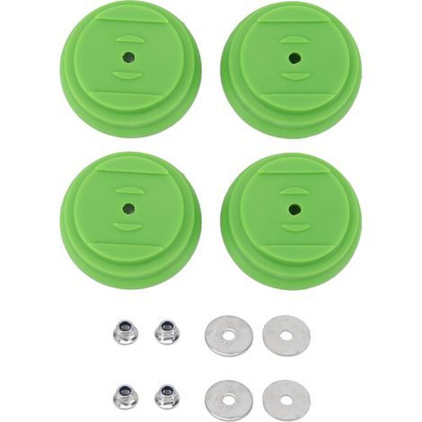 Set of 4 plastic lawnmower covers, accessories for garden and farm power tool caps (1/5)