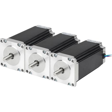 Motor paso a paso CNC, par de 425 oz-in, ángulo de paso de 1,8 grados, 3 piezas por lote, 8 mm (1/2)
