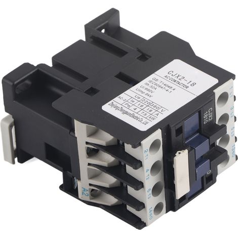 Contacteur 18 A CA, normalement ouvert, haute sensibilité, haute conductivité, ignifugé, contacteur électrique industriel, 380 V CA (1/5)
