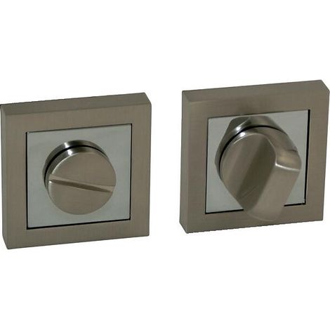 Rosaces pour béquilles ligne Cadap design clé I nickel mat/chromé - CADAP