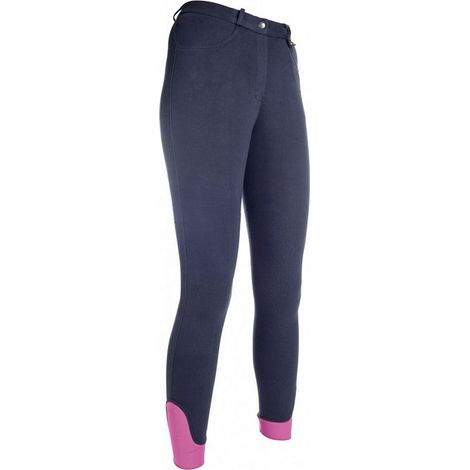 46, marrone: Pantalon d'équitation d'été pour dames Kate avec une longueur de genou en silicone