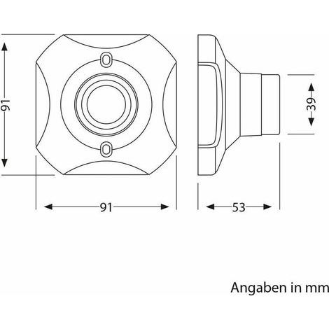 E27 230V Wandleuchte für den Innenbereich – LED-Fassung für Garagen- oder Werkstattdecke – Kunststoffsockel – 4er-Pack (1/3)
