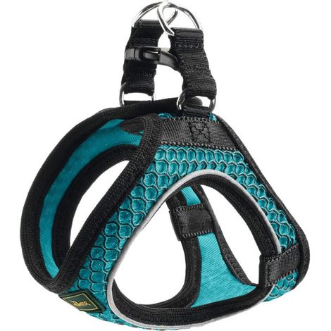 Harnais pour Chien Hunter Hilo Comfort 55-60 cm Taille M Turquoise (1/5)