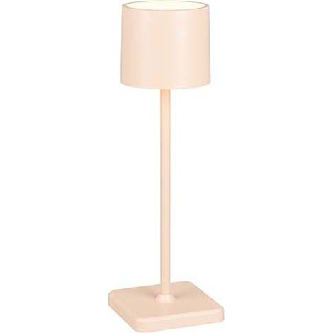 Lampe de table LED d'extérieur à piles couleur sable à intensité variable en continu H38cm (1/5)
