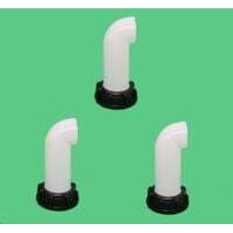 3er-Pack IBC-Wasserhahn-Adapter S60x6 Grobgewinde Tankadapter, IBC Tank Verlängerung Auslaufadapter Regenwasser Tank Anschluss, Universeller Auslauf Adapter für IBC Container