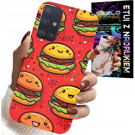 Hülle für Samsung Galaxy M31S – niedliche Hülle mit lächelnden Burgern (1/5)