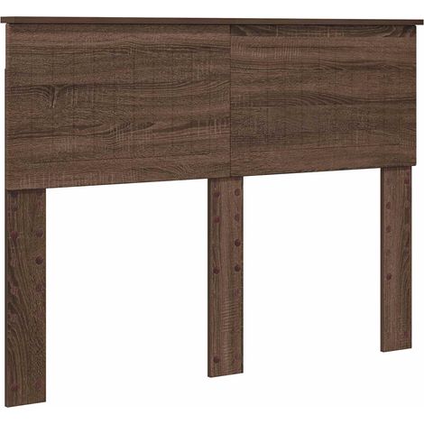 Tête de lit Chêne brun 120 cm Bois d'ingénierie (1/5)