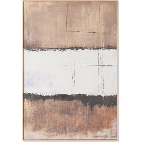Cuadro Lienzo 123X4X183 Tecnica Mixta Marco Madera (1/4)