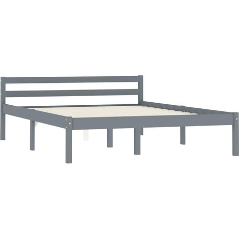 Maison Exclusive - Giroletto senza Materasso Grigio 140x200 cm in Legno di Pino (1/5)