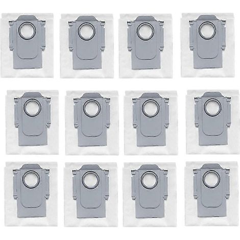Lot de 12 sacs à poussière pour aspirateur Roborock Qrevo Slim/Qrevo Master : accessoires et sacs à poussière conçus pour durer. (1/4)