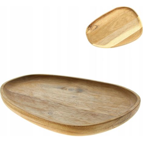 PLAT DE SERVICE EN BOIS D'ACACIA (1/5)