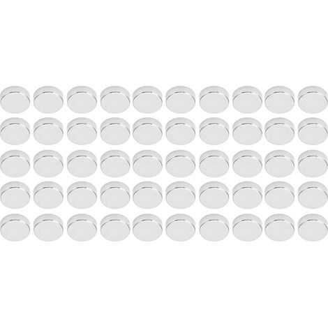 50 Neodym-Scheibenmagnete, starke Magnetkraft, rund, 15 x 2 mm, Set für DIY-Kühlschränke (1/5)