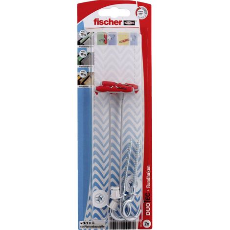 Fischer 2x DUOTEC 10 RH avec crochet rond - 537268 (1/2)