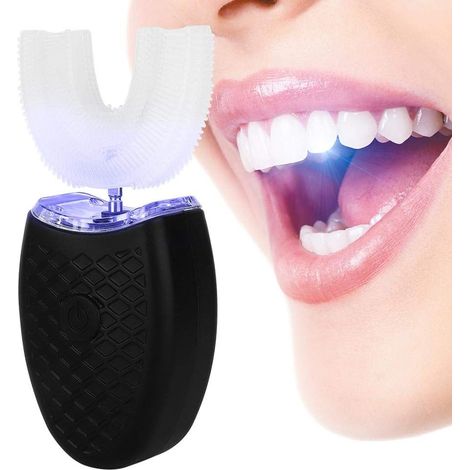 Brosse à dents électrique en forme de U pour adultes, brosse à dents autonettoyante, brosse à dents électrique automatique, brosse à dents nettoyante, pour une bouche fraîche (1/5)