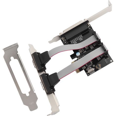 Carte PCI-E vers 2 ports série + 1 port parallèle, adaptateur d'extension PCI pour bureau, port LPT (1/5)