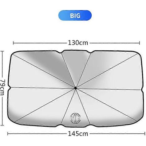 Déflecteur de pare-brise avant et arrière pour MG Logo ZS GS 350 TF Orkina GT ZR Gundam 6 350 42 550 ZT 7 HS 3 5 RX5 (145 cm x 130 cm x 79 cm) (1/5)