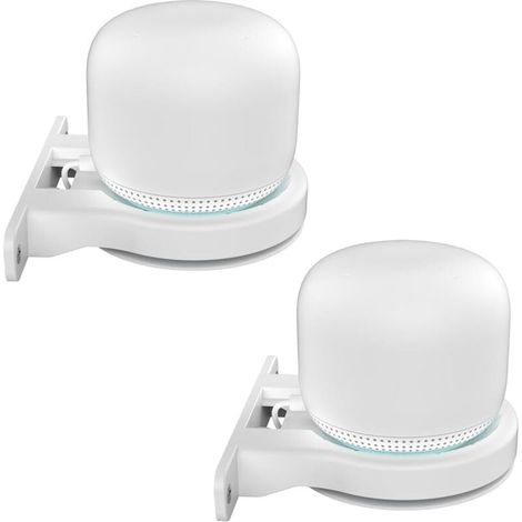 Set mit 2 Wandhalterungen, kompatibel mit Google Wifi, Google Wifi, Google Wifi Lautsprecherzubehör (Google Wifi, Weiß, DD96)