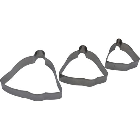 Lebkuchen-Ausstechformen-Set, Glockenform, 3-teilig, BRUNBESTE BB-3034 (1/2)