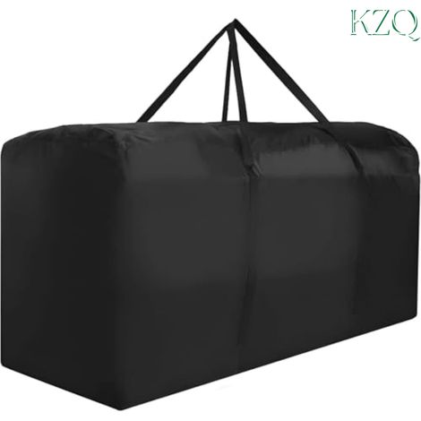 Grand Sac de Rangement Extérieur pour Meubles et Coussins, Étanche, avec Fermeture Éclair et Poignées, 178x76x51 cm - KZQ (1/5)