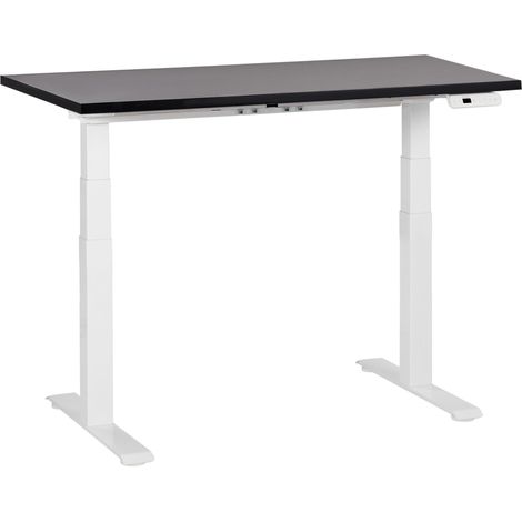 Electric Adjustable Standing Desk DESTINES Black/ White 120 cm 72 cm