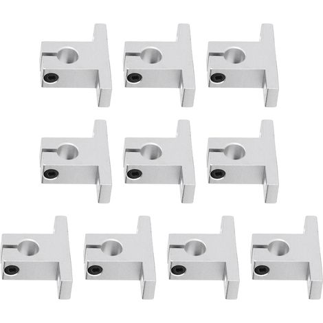 10 Stück Linearführungsschienenhalterungen aus Aluminiumlegierung mit hoher Tragfähigkeit für leichtgängige Linearbewegung (1/5)