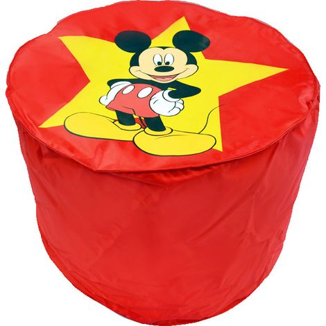 Pouf rouge Mickey Mouse ø 45 cm (1/5)