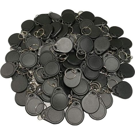 Waterproof ABS 13.56MHz 14443A NFC RFID Token Keyfob Tag Black (1/2)