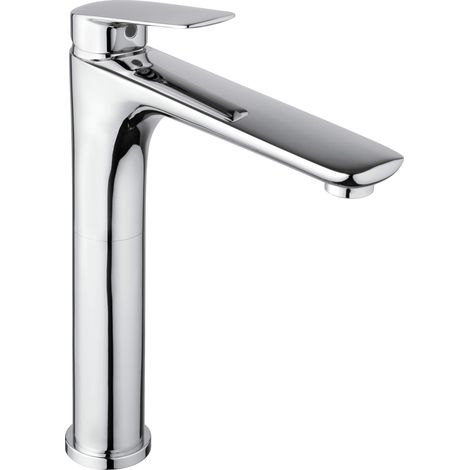 Mitigeur de lavabo haut avec bec de 19 cm de long Piralla Lago 0LG00488A22 Chromé (1/4)