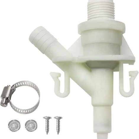 Vanne d'eau pour WC à pédale RV 385311641 avec filtre intégré (1/2)