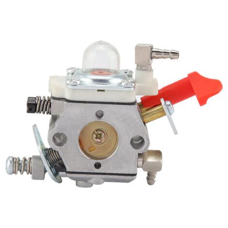 Carburateur Metal Field Mower pour Walbro WT-997 664 668, Inclut 2 Spacers 2 Balls Filter Pipes, Matériau Métal Durable, 8.55.52.9cm, Argent (1/5)
