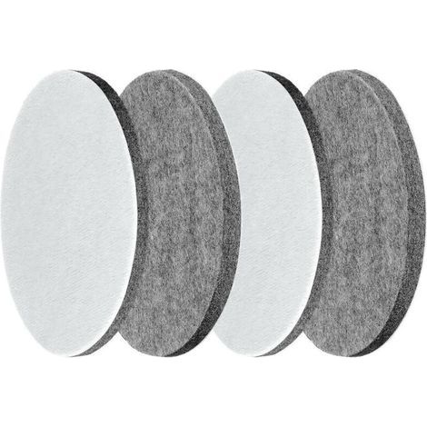 6 Tampons de Polissage en Feutre 125 mm avec Fixation Velcro pour Ponceuse Excentrique – Pour Voiture et Verre (1/5)