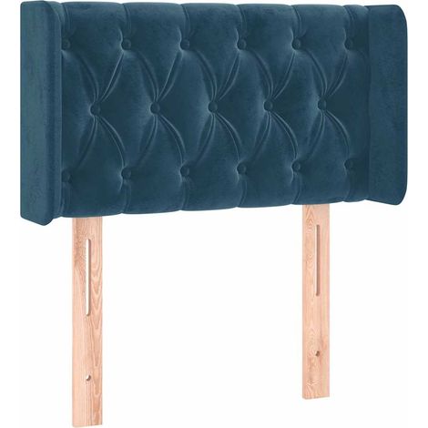 Maison Exclusive - Cabecero de terciopelo azul oscuro 83x16x78/88 (1/5)