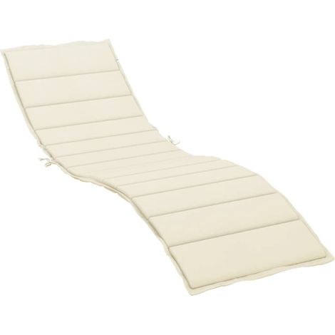 Maison Exclusive - Sonnenliegen-Auflage Creme 200x60x3 cm Oxford-