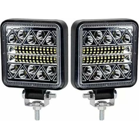 BR-Vie 102W Phare de Travail à LED 10200LM Feux de Recul Led 12v, Phare Led Projecteurs pour voiture, tracteur bateau, 12-24v camion, 2 pcs