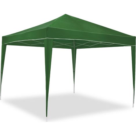 Carpa California 3x3m de aluminio plegable Verde. Jardín, playa, campo, terraza (1/5)