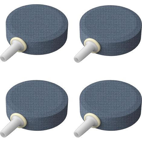 Lot de 4 diffuseurs d'air pour aquarium, bulles, 4 cm, outil de libération de bulles, diffuseur d'oxygène rond pour nano-pompes à air, aquariums, petits bassins et aquariums DWC (1/4)