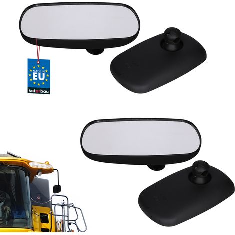 KOTARBAU® Universal Panoramaspiegel mit Drehknopf für Traktoren, Baumaschinen, Geländefahrzeuge, Traktoren, 2er Set