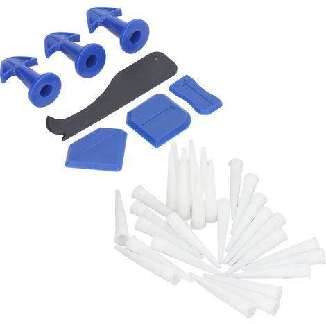 Verfugungswerkzeug-Set, Dichtmittel, Silikondüsen, Spachtelplatten, Set für Küche, Bad und Boden (1/5)