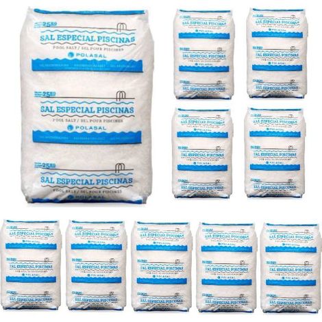 Sel pour électrolyse piscine 10x25kg – Granulés écologiques – Traitement naturel pour piscine – Hivernage efficace – Centrocom