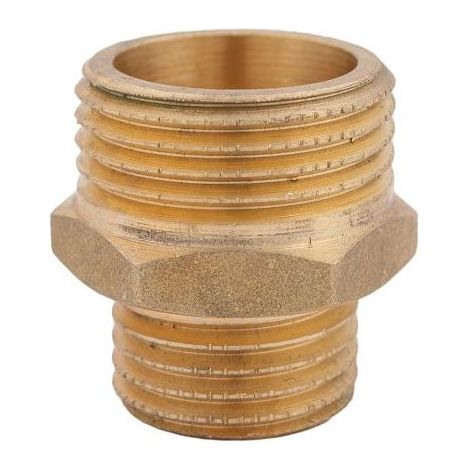 JS REDUZIERNIPPEL AGxAG FLACHDICHTEND, 1"x1 1/4", MESSING